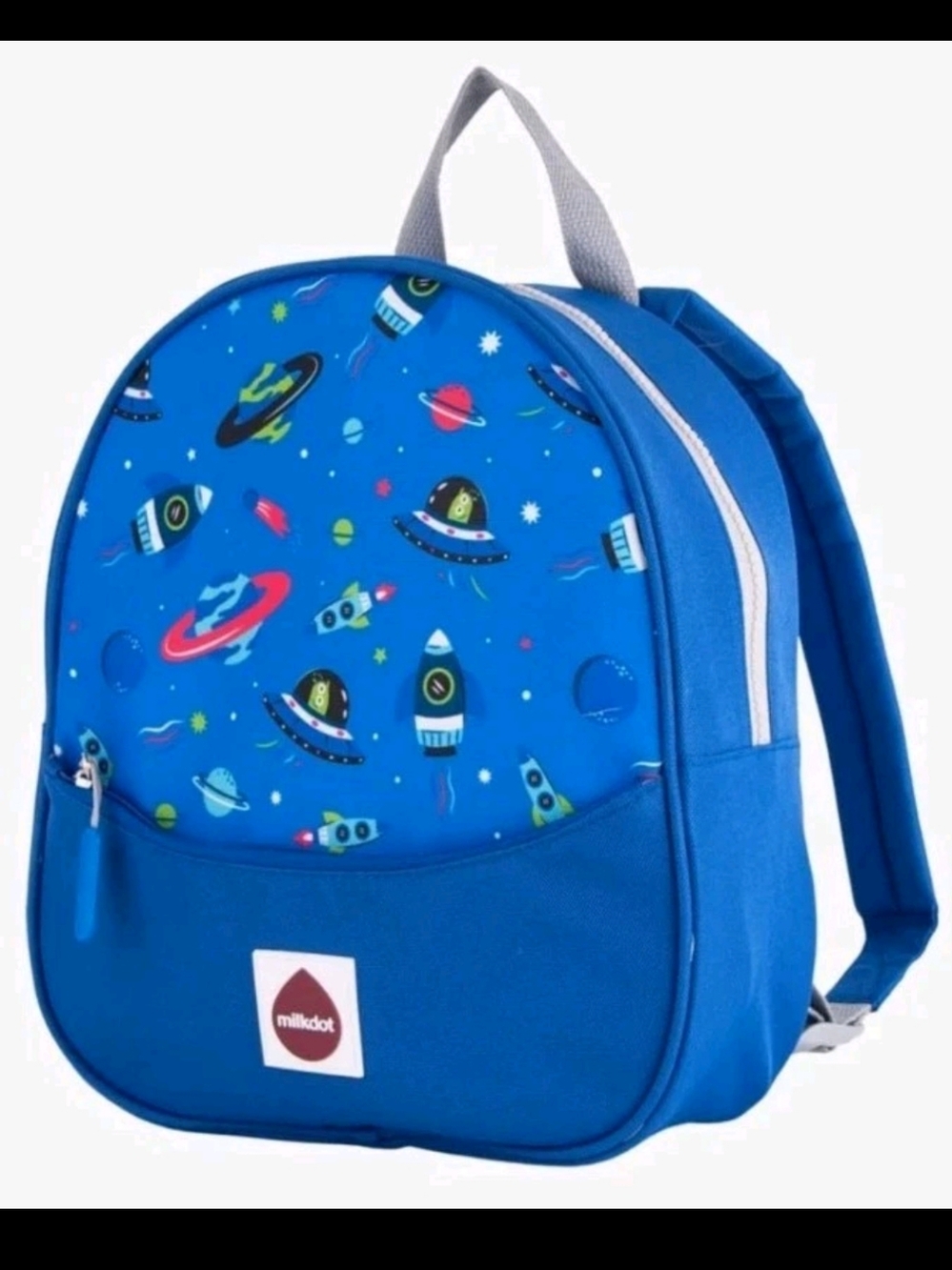Milkdot Designer Mini Backpack Galaxy Blue Space Theme Kids 12"X10”